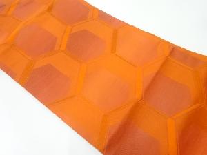 亀甲模様織出し名古屋帯